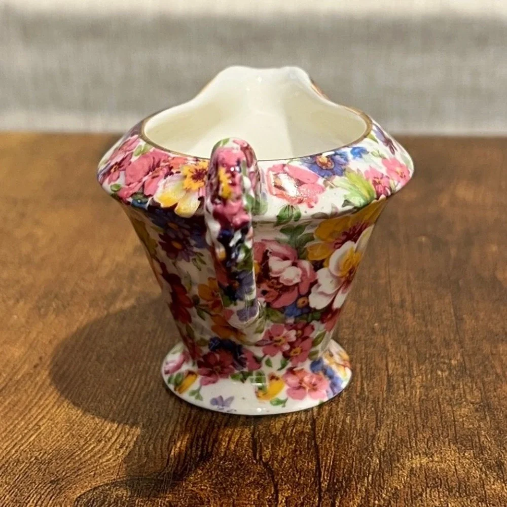Royal Crown Pasadena Melody Chintz Creamer‎ Floral Tea Party Cottagecore Vintage